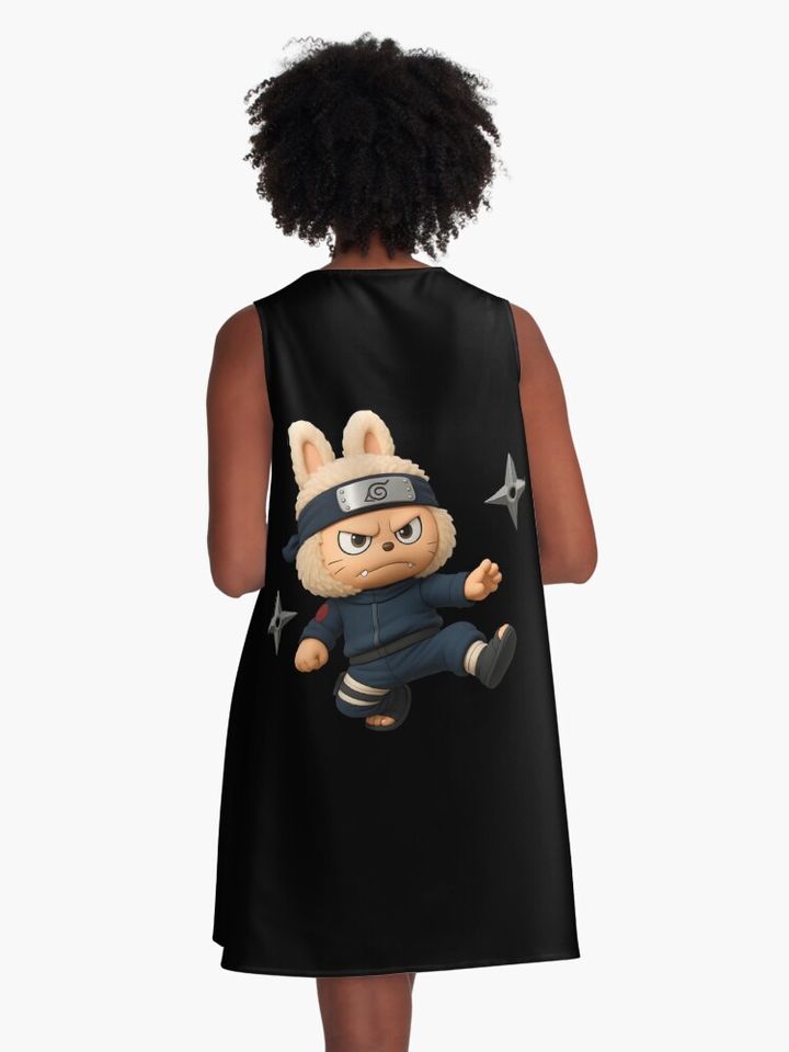 Labubu Narutoo Costume A-Line Dress, Gift for Her