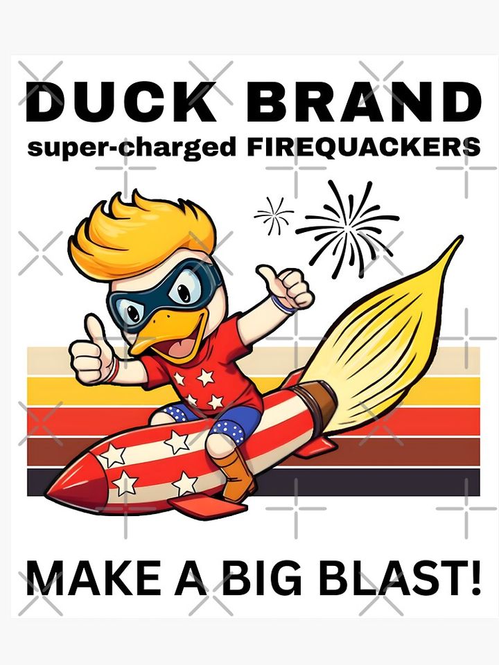 DUCK BRAND FIREQUACKERS  Sticker