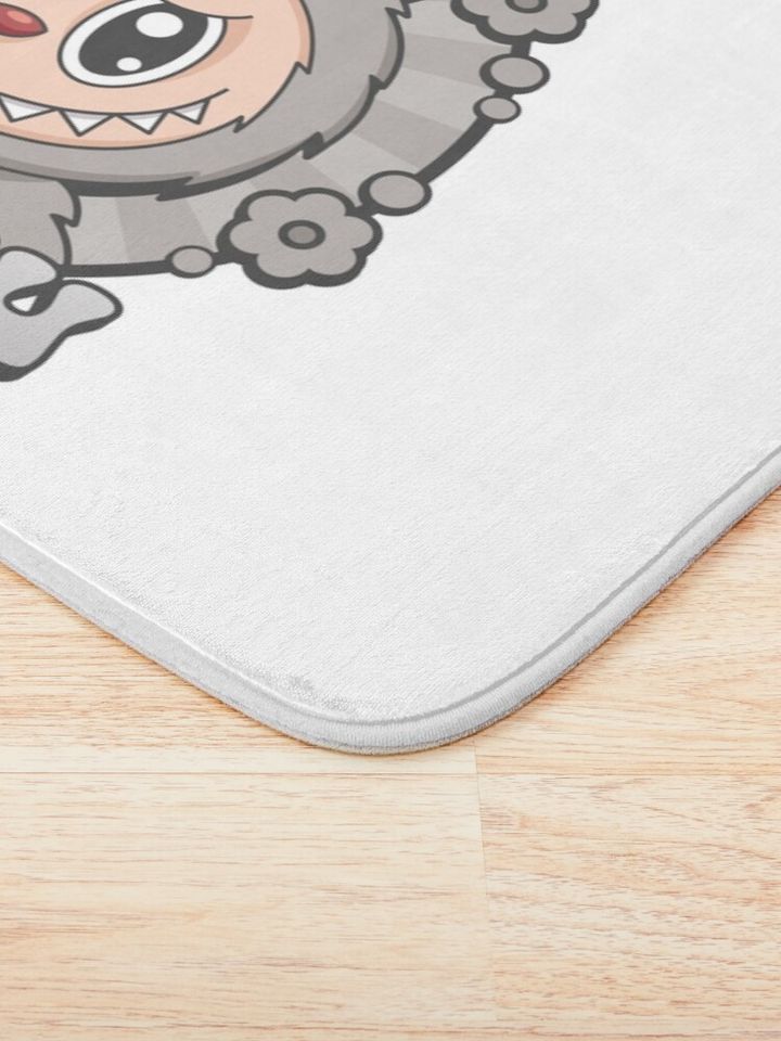 Labubu Sesame Bath Mat, For Bathroom, For Kitchen
