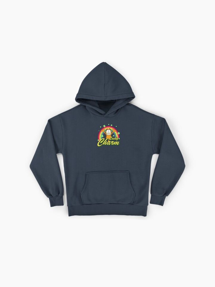 Garfield St. Patrick's Day Garfield Lucky Charm Rainbow Premium Hoodie