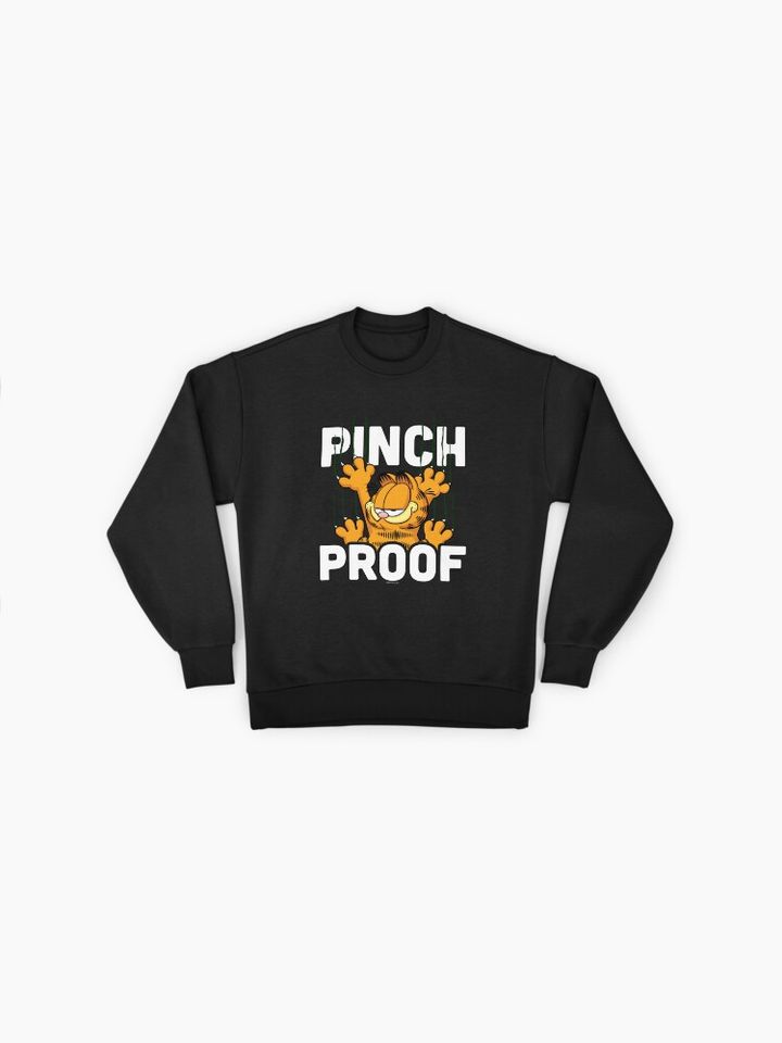 Garfield St. Patrick's Day Garfield Pinch Proof Cat Scratch Premium Sweatshirt