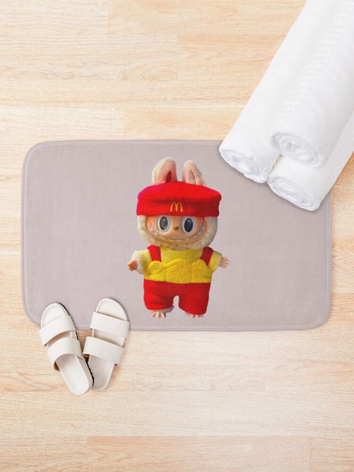 McD Labubu Bath Mat, For Bathroom, For Kitchen