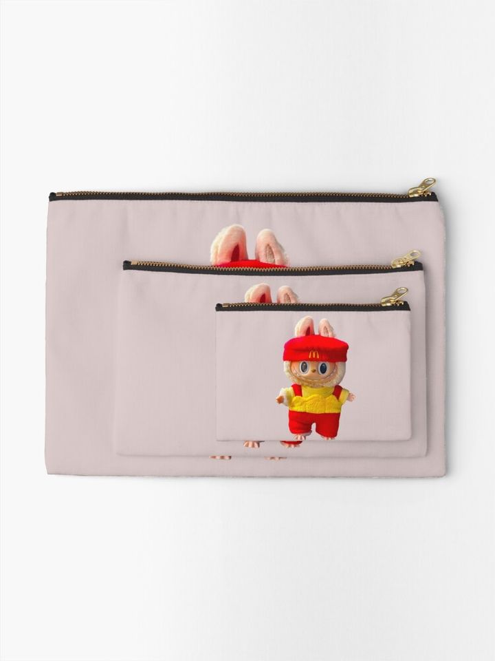 McD Labubu Zipper Pouch, Cute Bags Gift