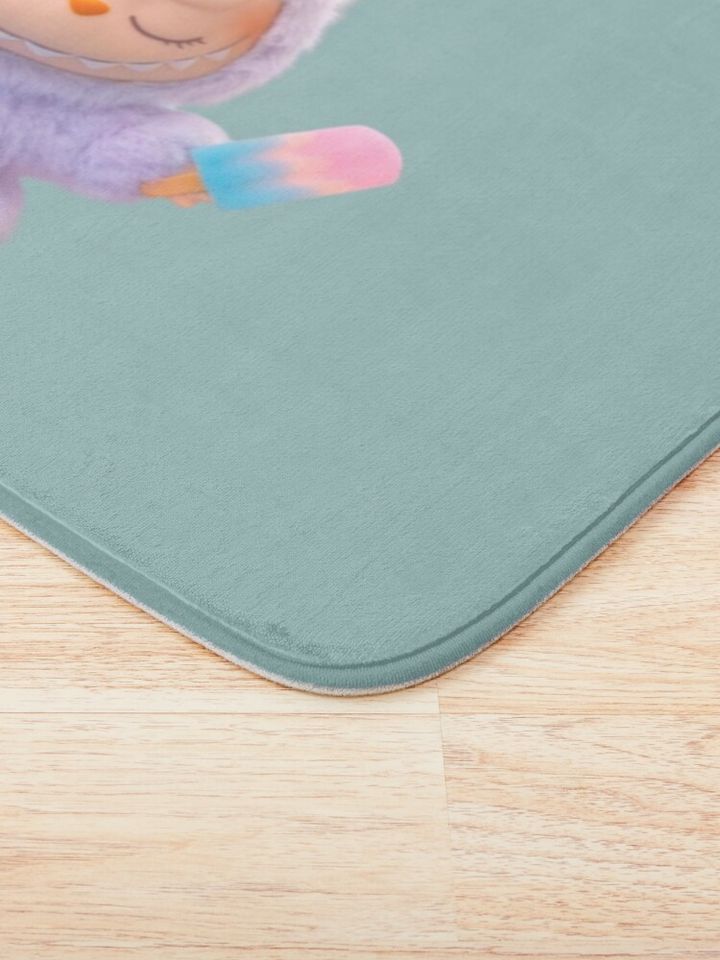 Labubu Ice lolly Bath Mat, For Bathroom, For Kitchen
