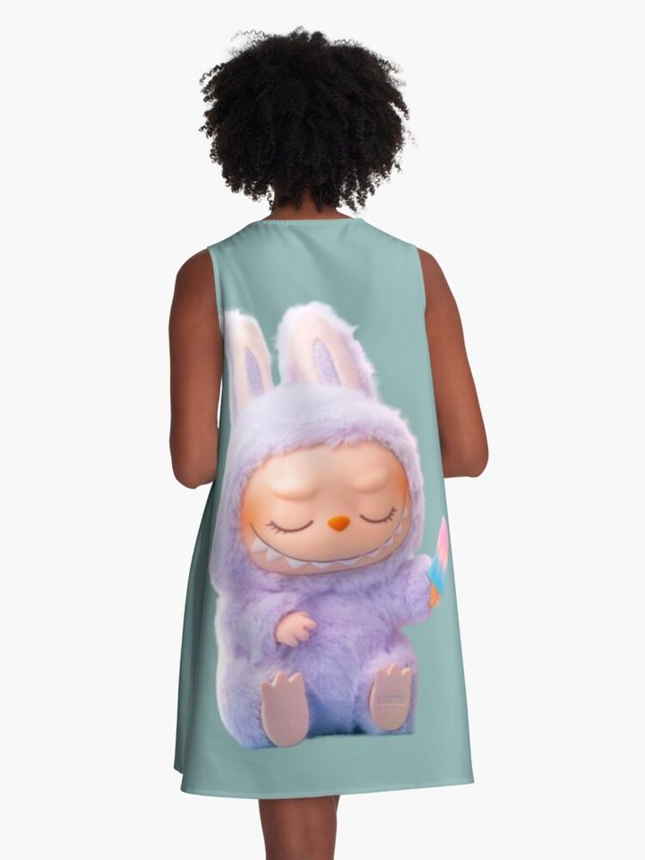 Labubu Ice lolly A-Line Dress, Gift for Her