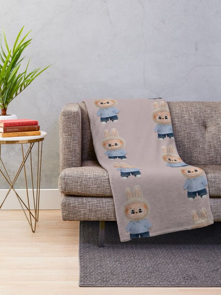 Labubu Throw Blanket, Gift for Kids, Cute Gift