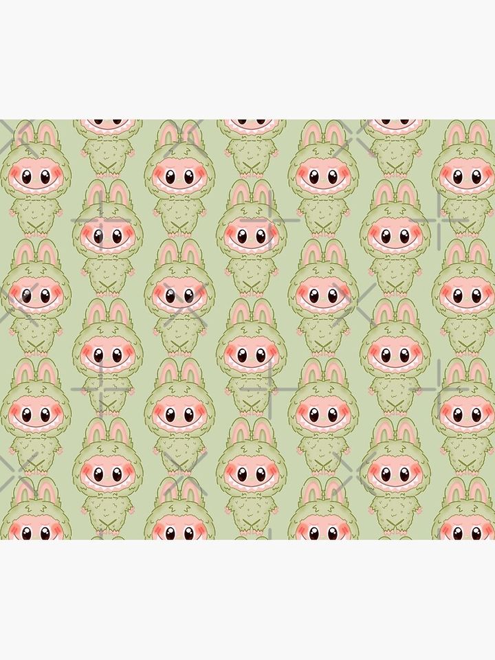 Labubu Green Grape Version 2 Throw Blanket, Gift for Kids, Cute Gift