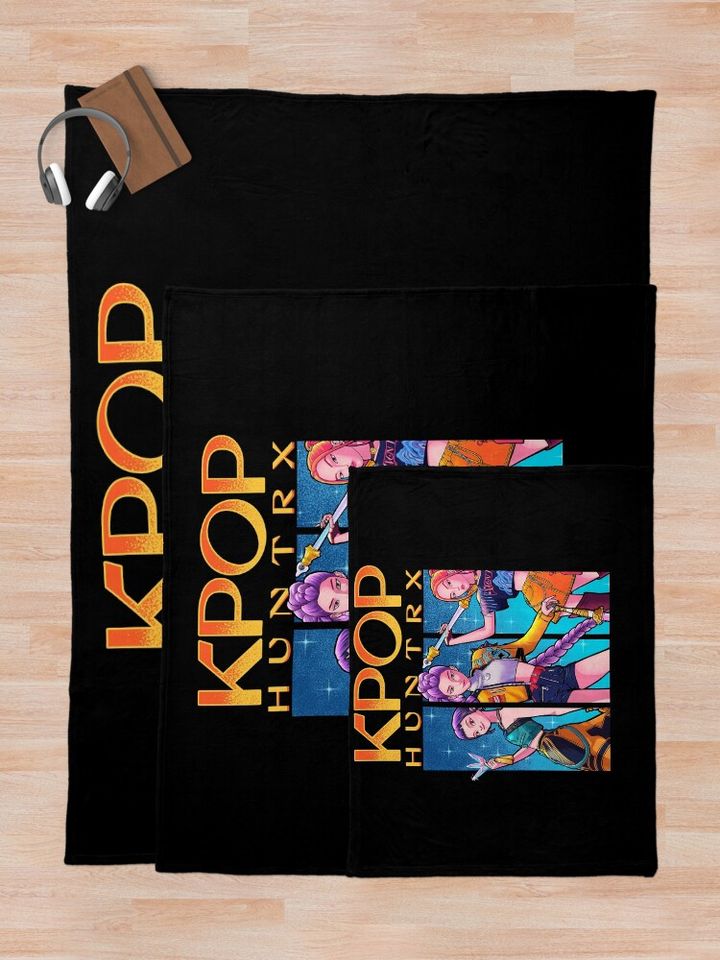 Huntrix Kpop Demon Hunter Fleece Blanket