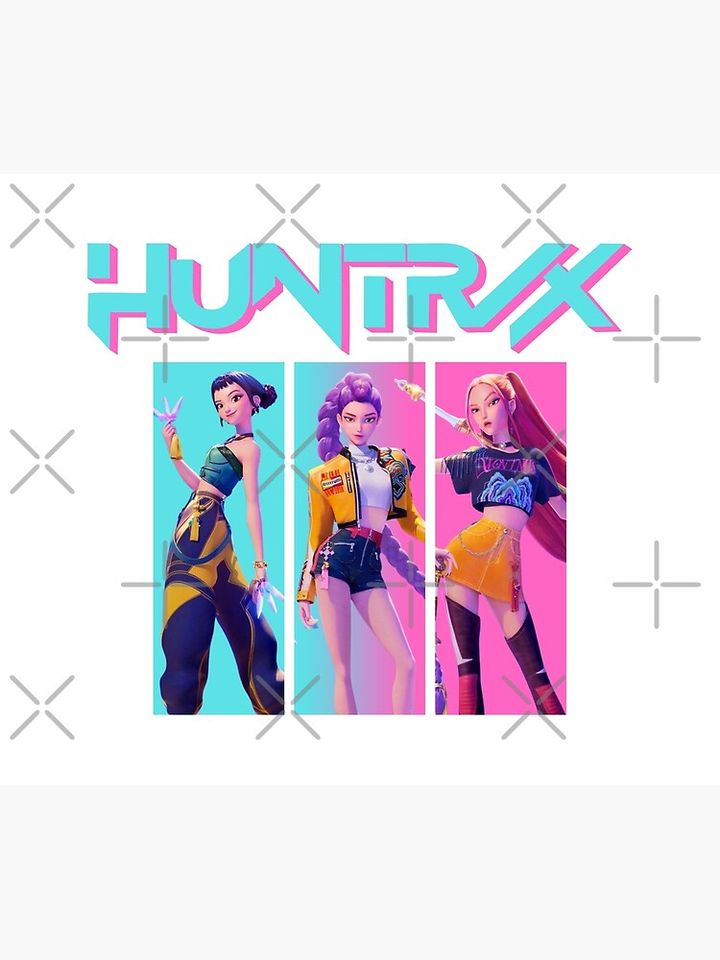 Huntrix - Kpop Demon Hunters Throw Blanket
