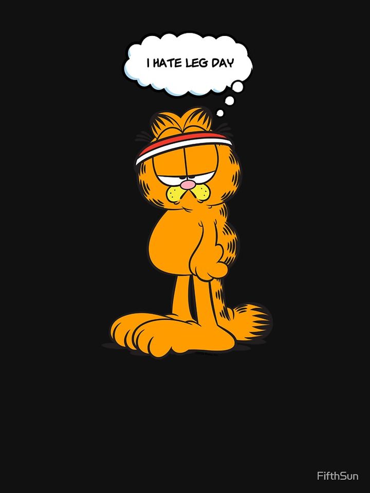 Garfield I Hate Legs Day Work Out Garfield Premium Sweatshirt