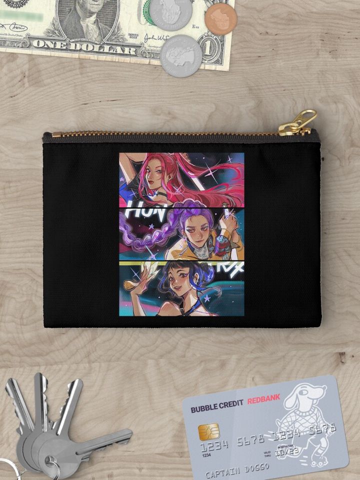 Huntrix Kpop Demon Hunters Zipper Pouch