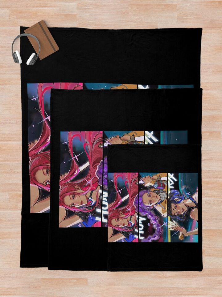 Huntrix Kpop Demon Hunters Fleece Blanket