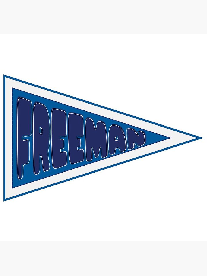 LA Dodgers Freeman Pennant Flag Poster