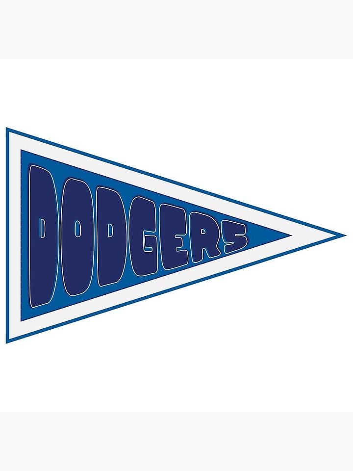 LA Dodgers Pennant Flag Poster