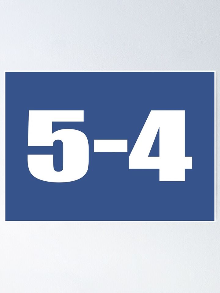 Dodgers 5-4. #2 Poster