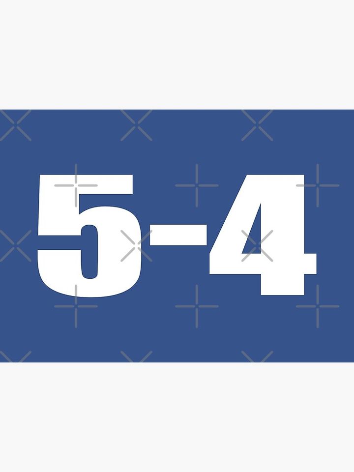 Dodgers 5-4. #2 Poster