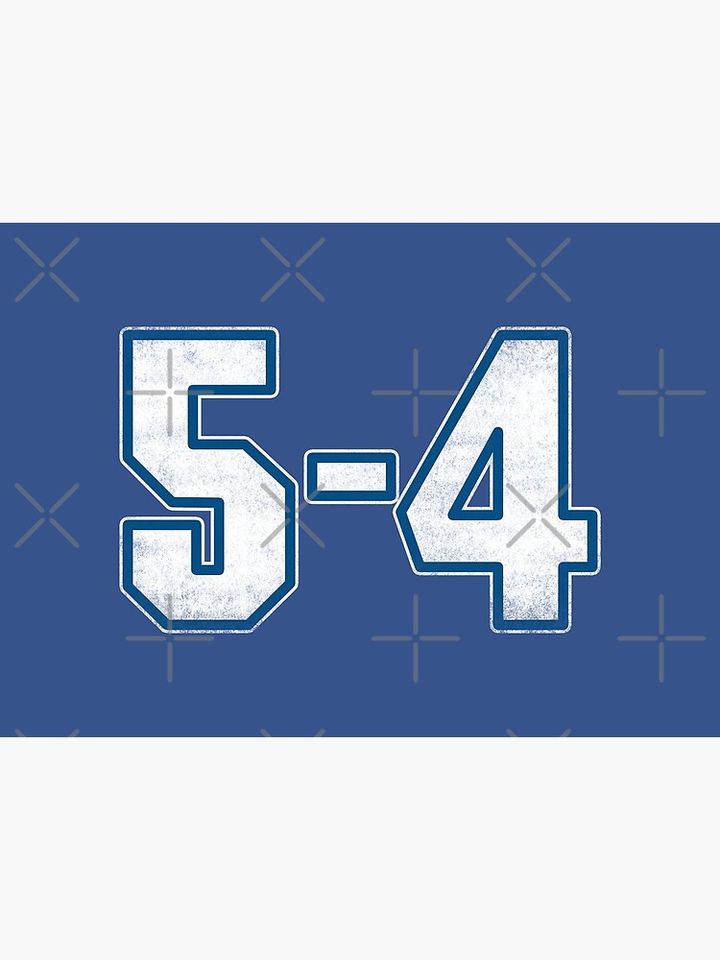 Dodgers 5-4. vintage. Poster