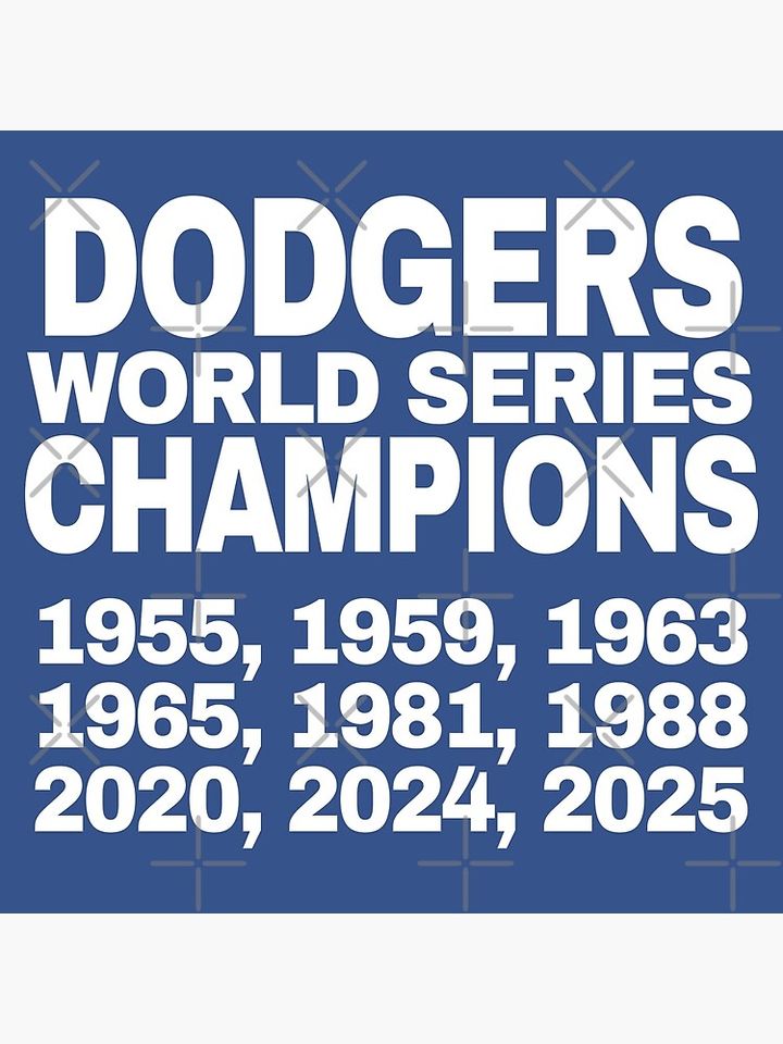 Dodgers Champions. Poster