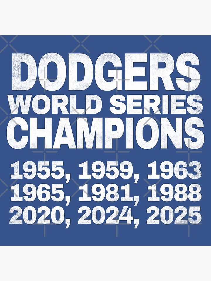 Dodgers Champions. vintage. Poster