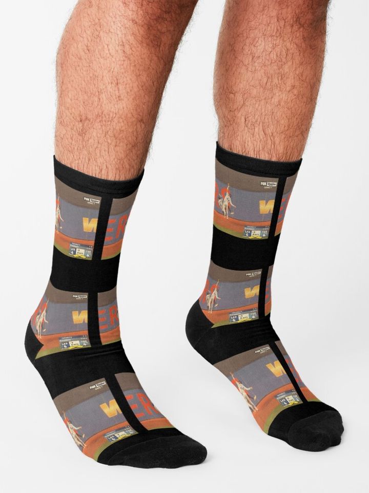 Dodgers World Series Socks