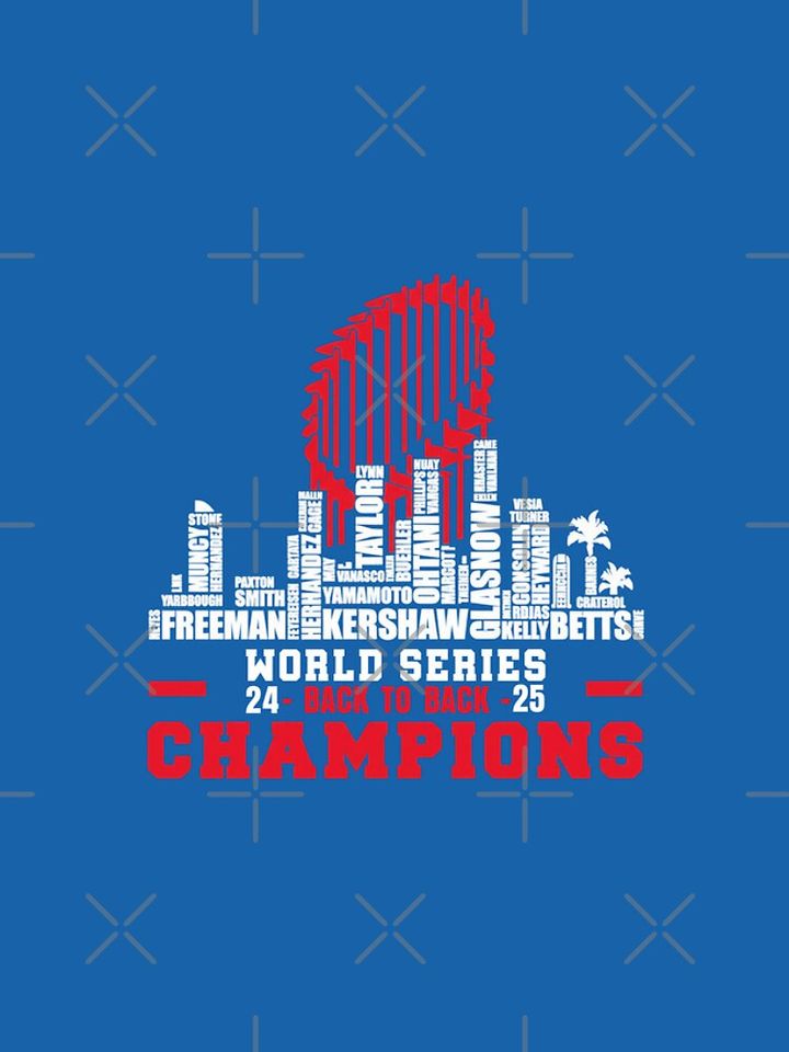 LA Baseball 2025 Back To Back Champions iPhone Case