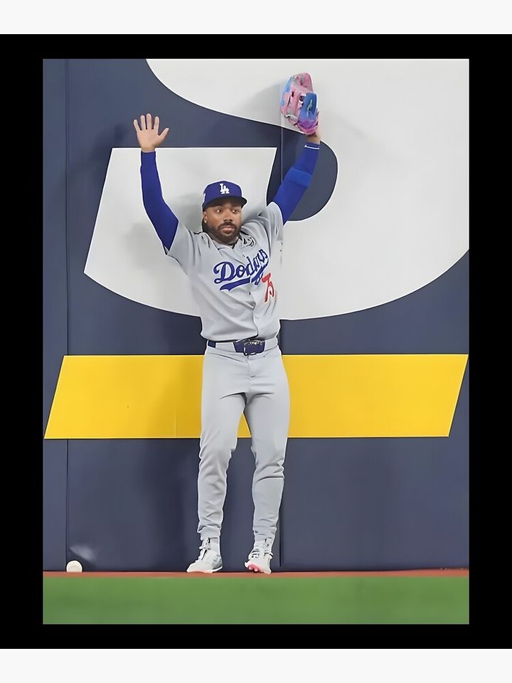 World Series Ground Rule Double Moment – Los Angeles Dodgers Baseball Poster