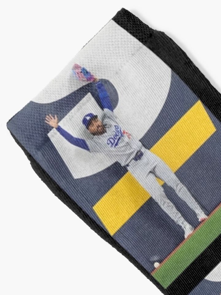World Series Ground Rule Double Moment – Los Angeles Dodgers Baseball Socks
