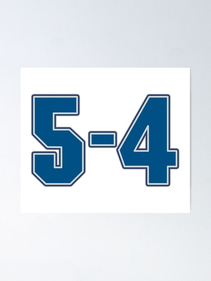 Dodgers 5-4. #4 Poster