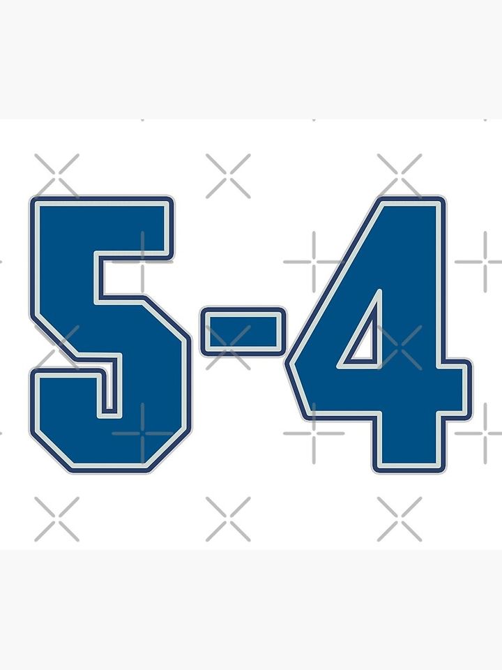 Dodgers 5-4. #4 Poster