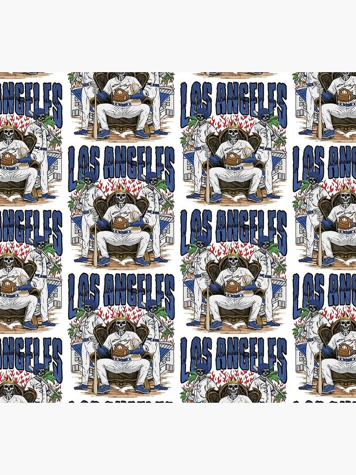 Los Angeles Baseball Skull Socks