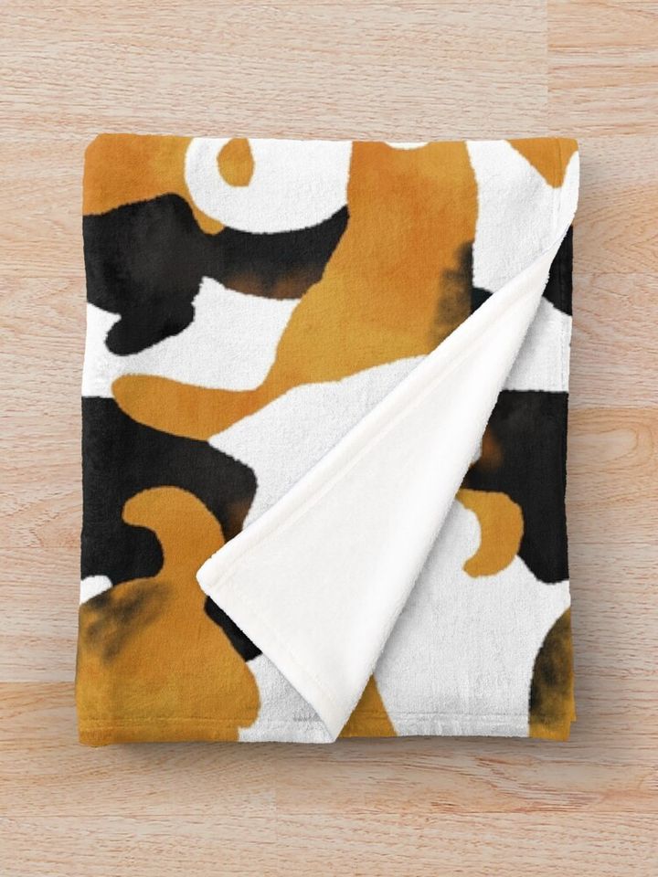 Calico Cat Camo  Throw Blanket