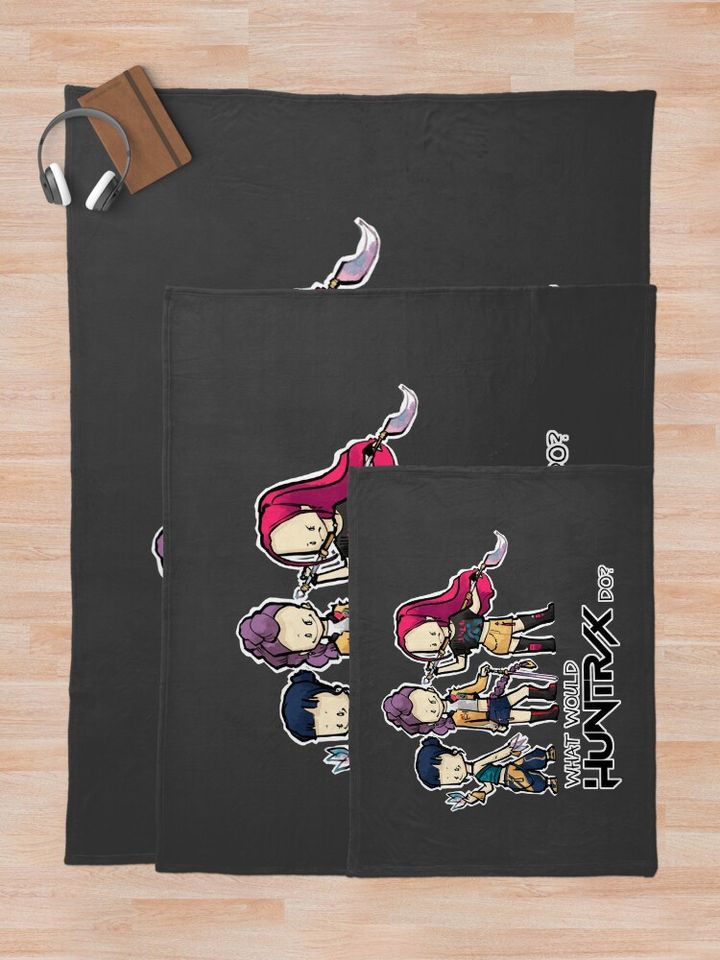 What would huntrix do? Fleece Blanket, Gift For Fan