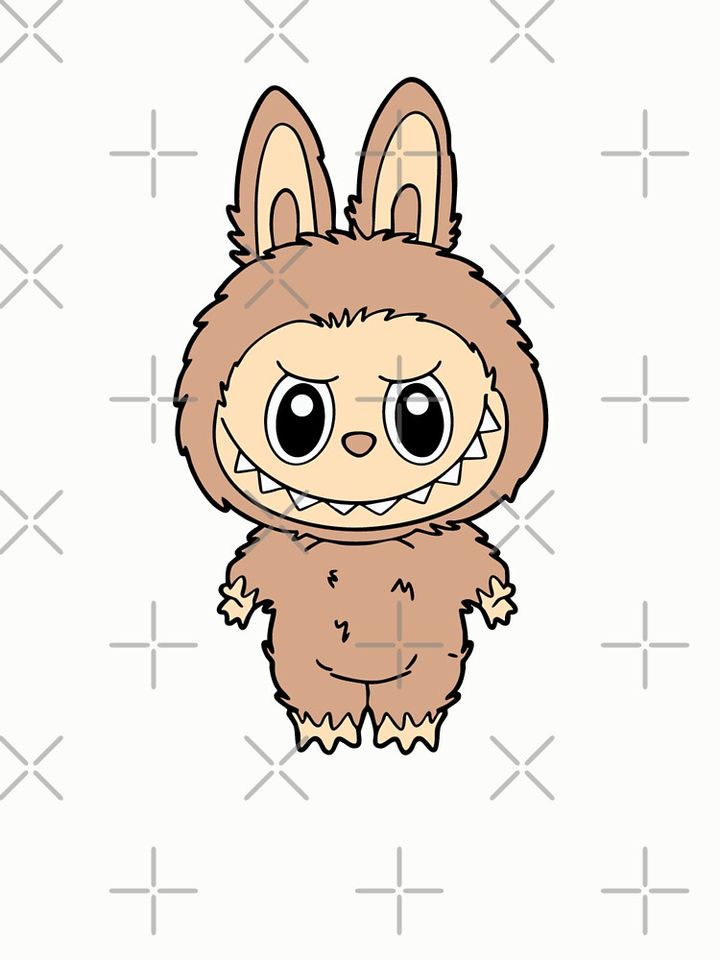 “Beige Bunny Labubu – Soft Chaos in Neutral Tones | Cute Monster Toy Design” Pullover Sweatshirt