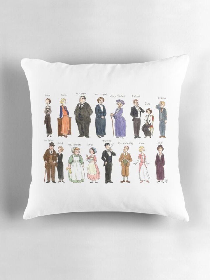 Downton A. Portraits Pillow
