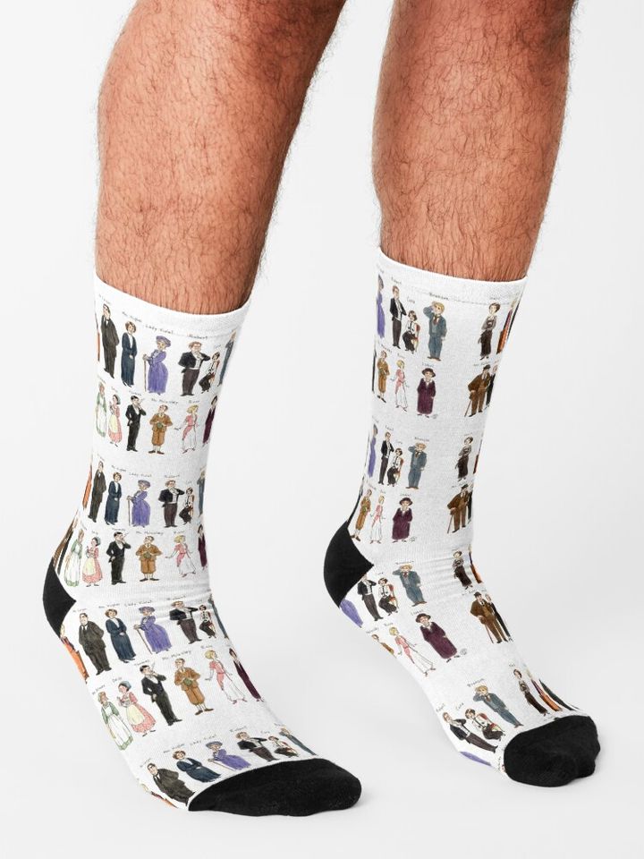 Downton A. Portraits Socks