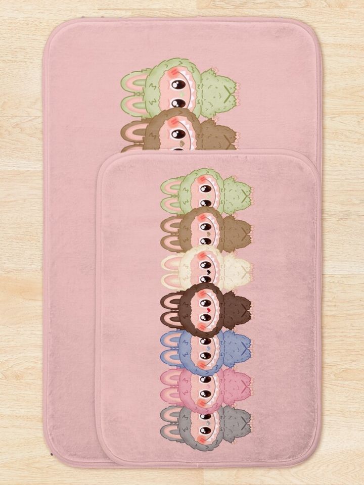 Labubu series 1 v5 Bath Mat, For Bathroom, For Kitchen