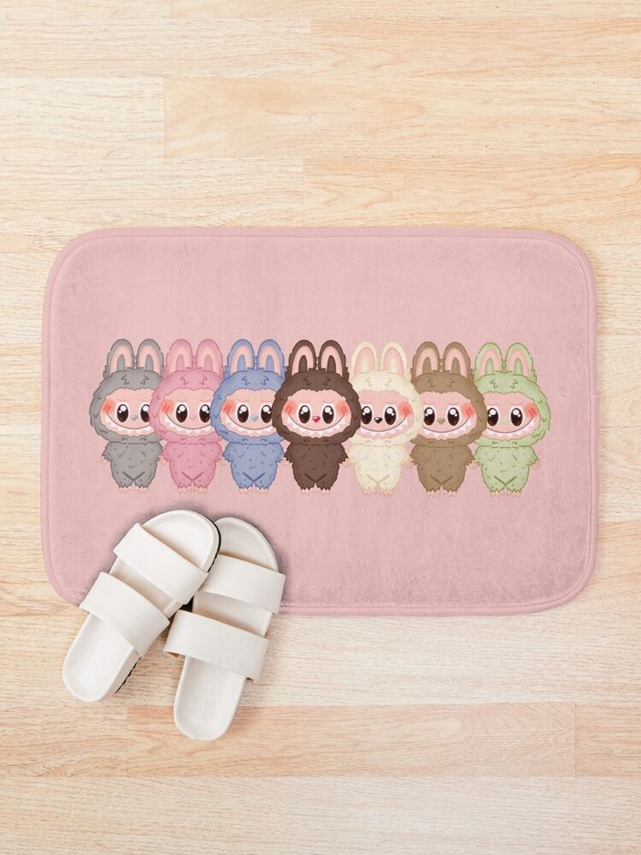 Labubu series 1 v5 Bath Mat, For Bathroom, For Kitchen