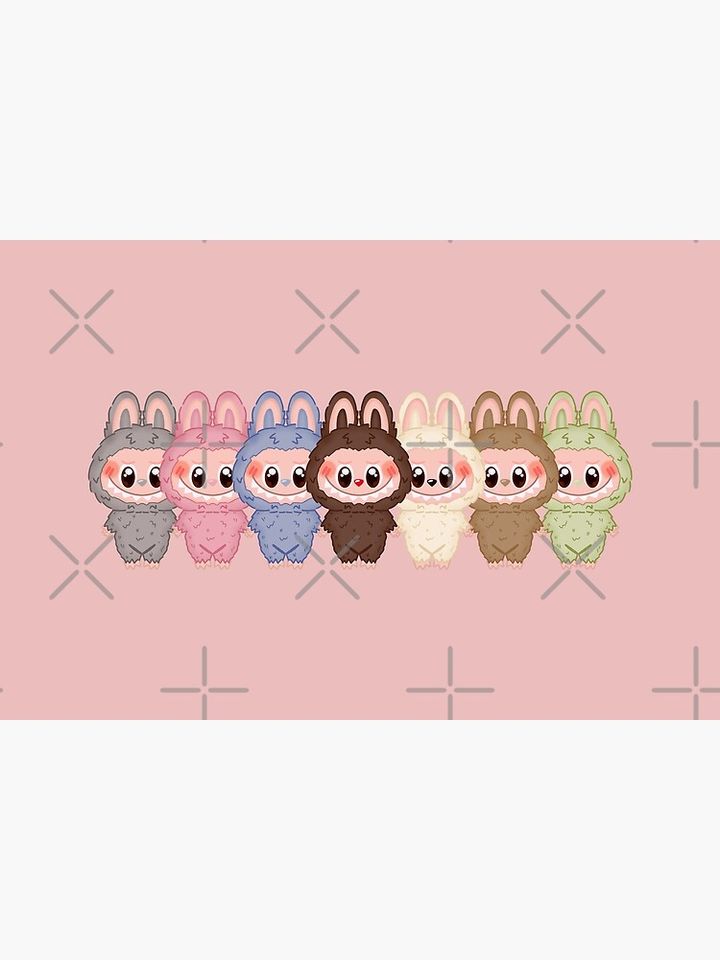 Labubu series 1 v5 Bath Mat, For Bathroom, For Kitchen