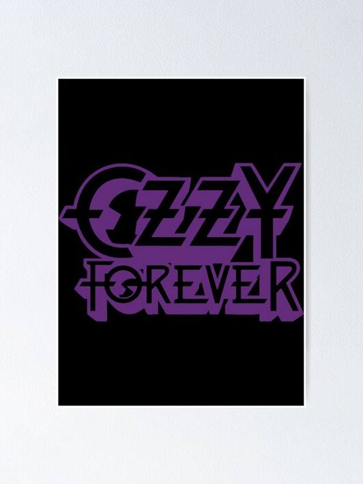 Purple Ozzy Forever Poster
