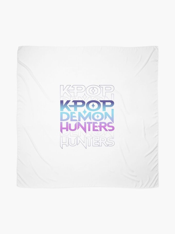 Kpop Demon Hunter Scarf, Gift For Fan, Movie Scarf