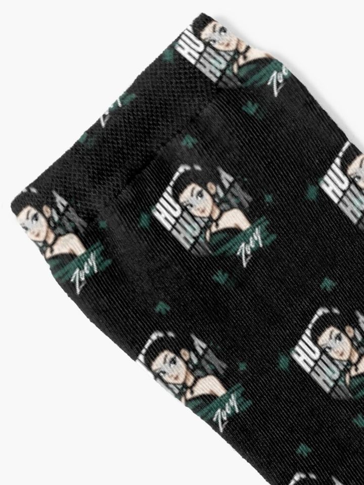 Zoey Street Art Design – Huntr/x from K-POP Demon Hunters Socks