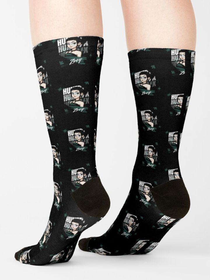 Zoey Street Art Design – Huntr/x from K-POP Demon Hunters Socks