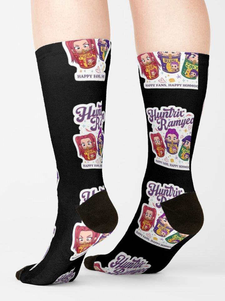 Huntrix Ramyeon Socks, Gift For Fan