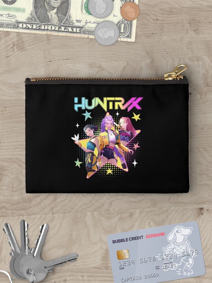 Huntrix Kpop Demon Hunters  Zipper Pouch