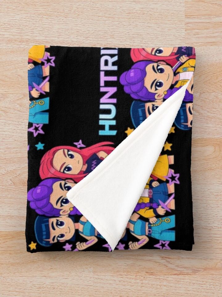 K-Pop Demon Hunters - Huntrix Fleece Blanket, Gift For Fan
