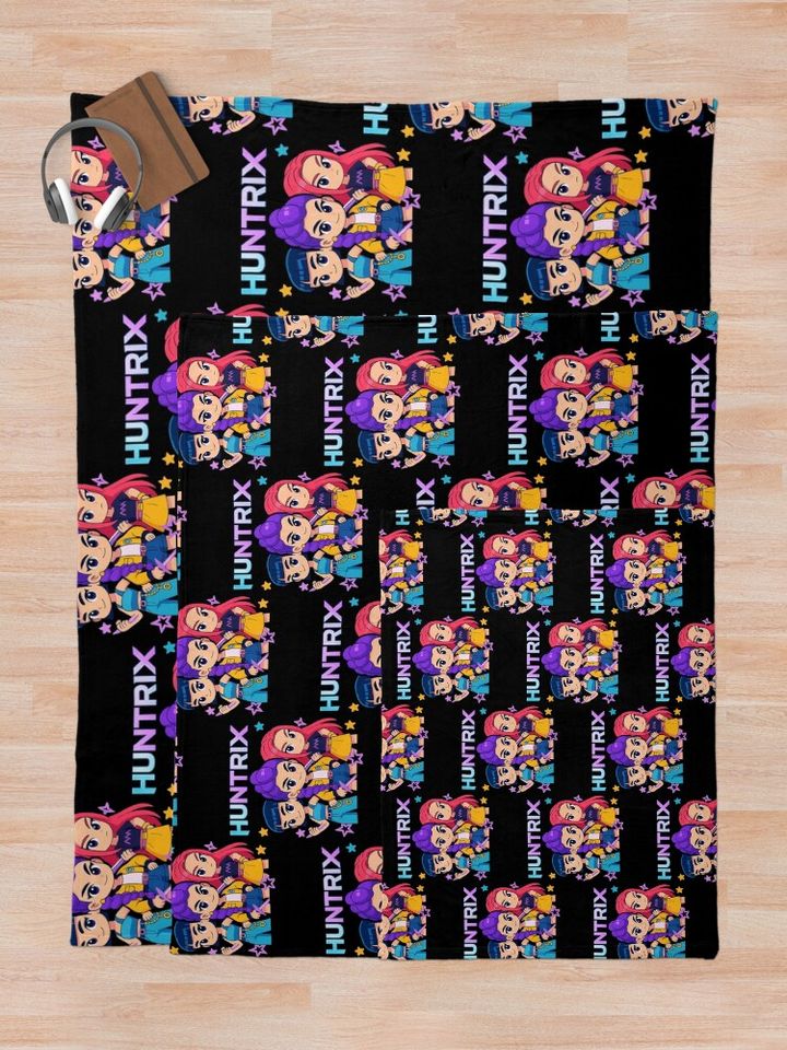 K-Pop Demon Hunters - Huntrix Fleece Blanket, Gift For Fan