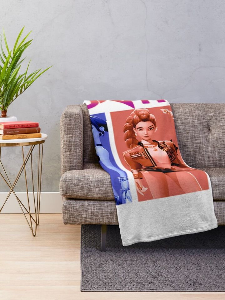 Huntrix Kpop Demo Movie Fleece Blanket