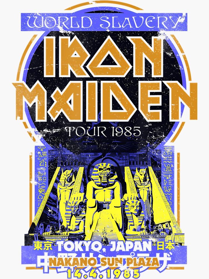Tour Concert Vintage Metal Legends Heavy Band Sticker