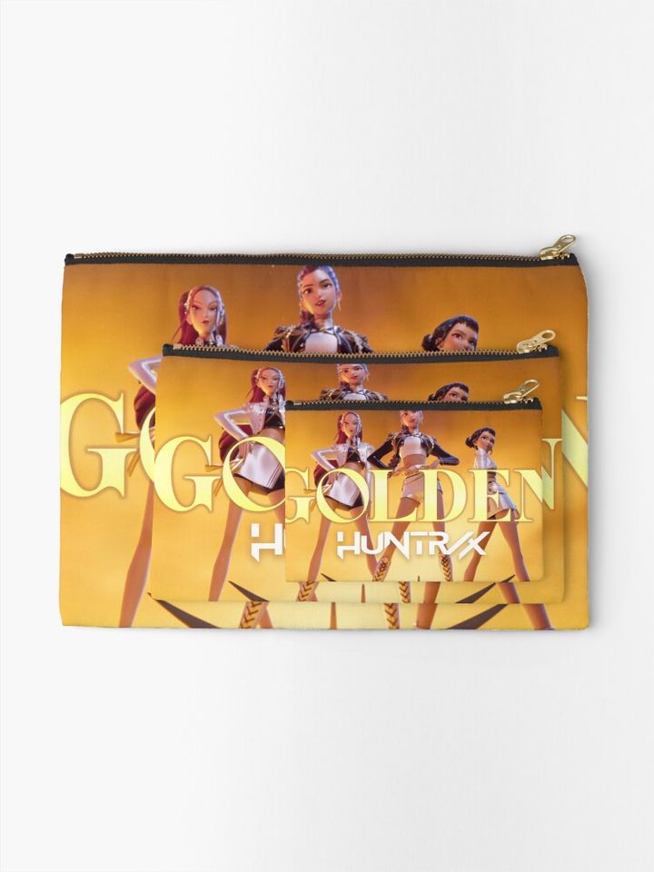 golden huntrix Zipper Pouch