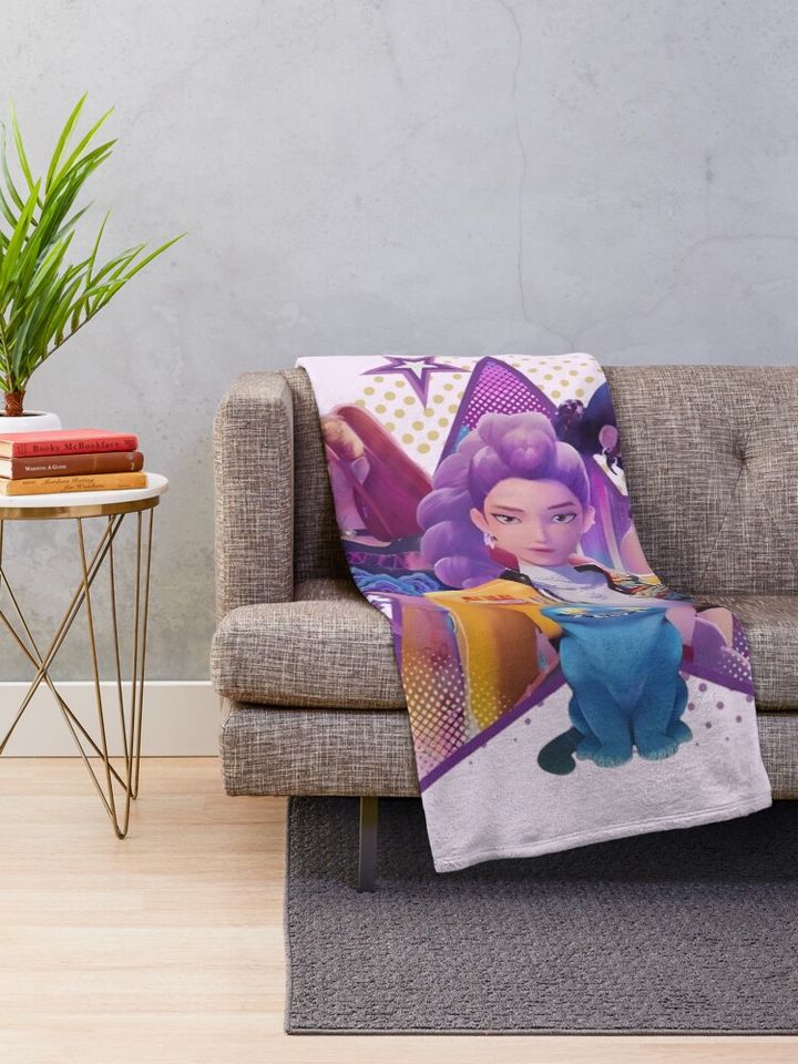 KPop Demon Hunters_02 Fleece Blanket, Gift For Fan